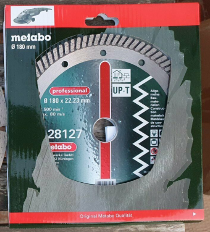 Bild 1 von Metabo Turbo Diamanttrennscheibe 180 mm x 22,23 mm für Stein & Beton