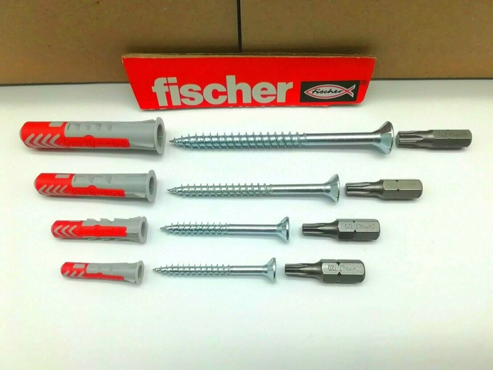 Fischer DuoPower Dübel 8+10 mm Schrauben 5x60+6x80 mm Torx 101 tlg Aktion