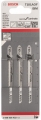 Bosch Professional - 3 x Stichsägeblätter - Speziell für Kurvenschnitt in Laminat (T101AOF BIM)